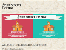 Tablet Screenshot of eliteschool.ca